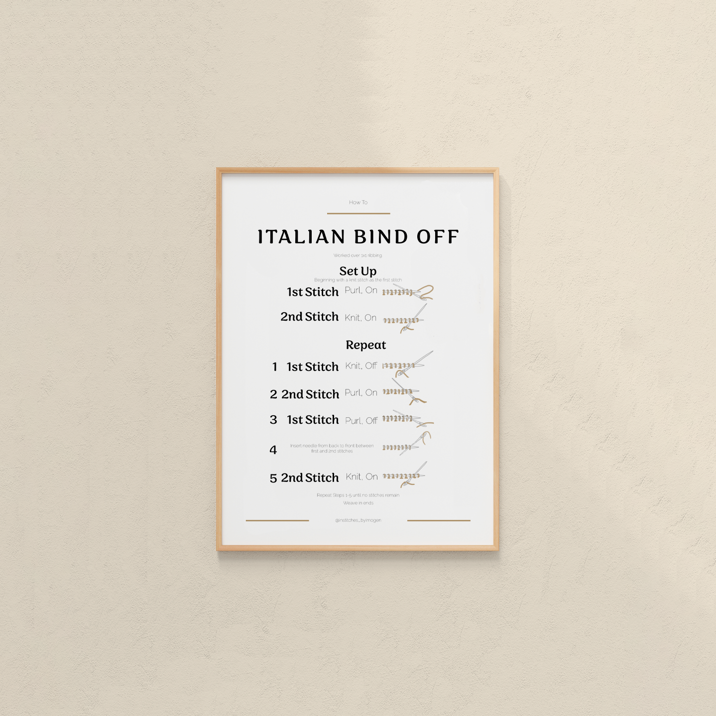 Italian Bind Off Guide