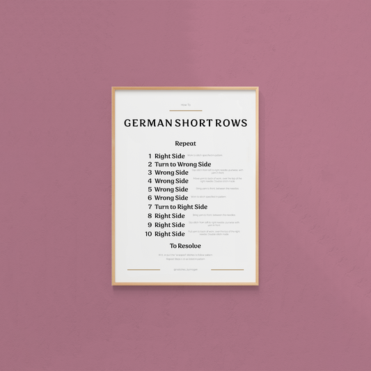 German Short Rows Guide