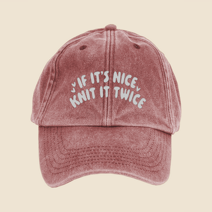 If It's Nice, Knit It Twice Cap