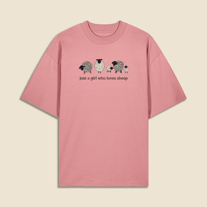 Just A Girl Who Loves Sheep T-Shirt