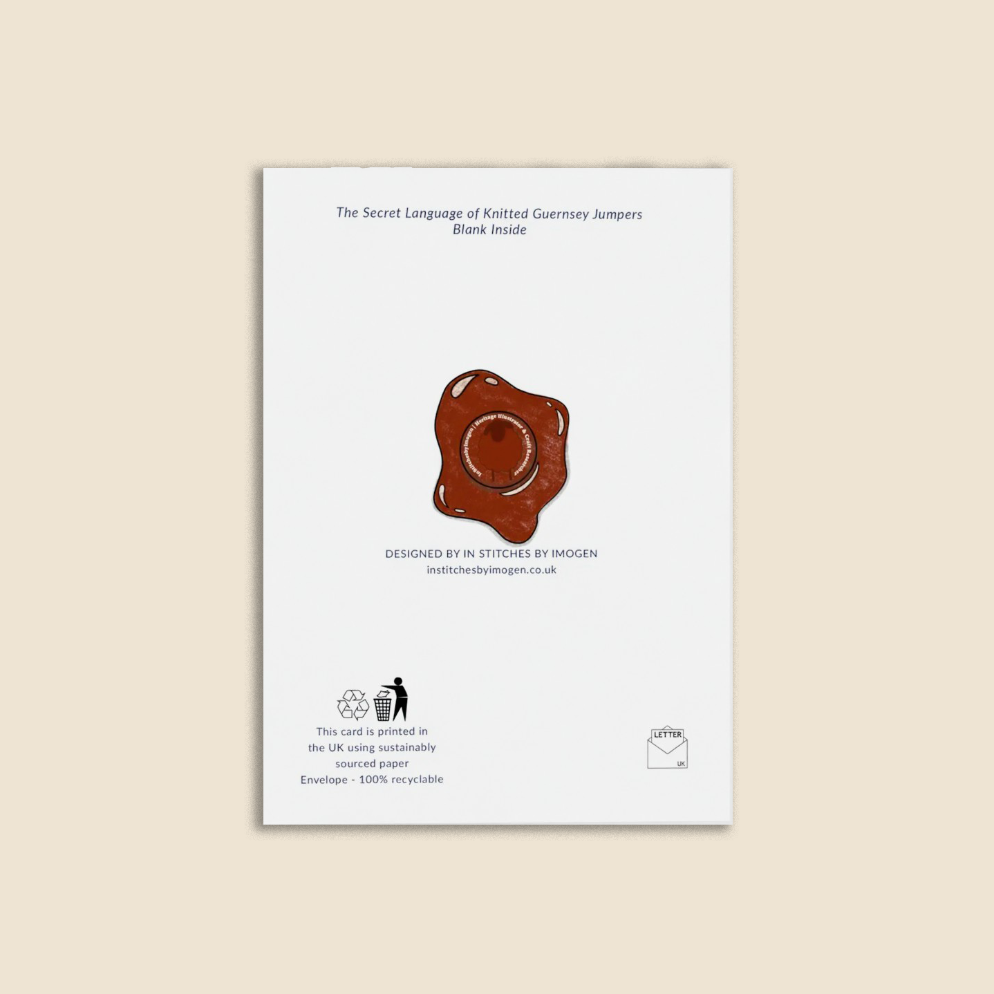 Secret Language of Guernsey Jumpers Greeting Card