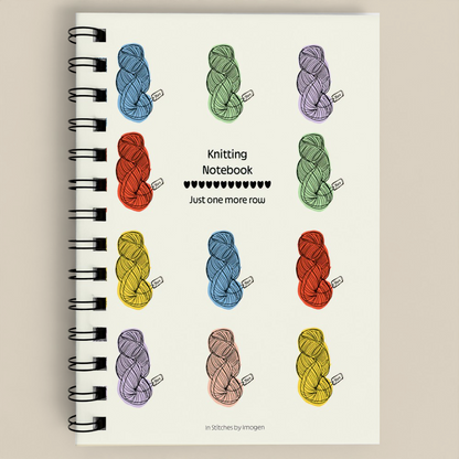 Just One More Row Knitting Notebook