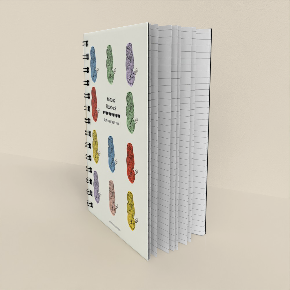 Just One More Row Knitting Notebook
