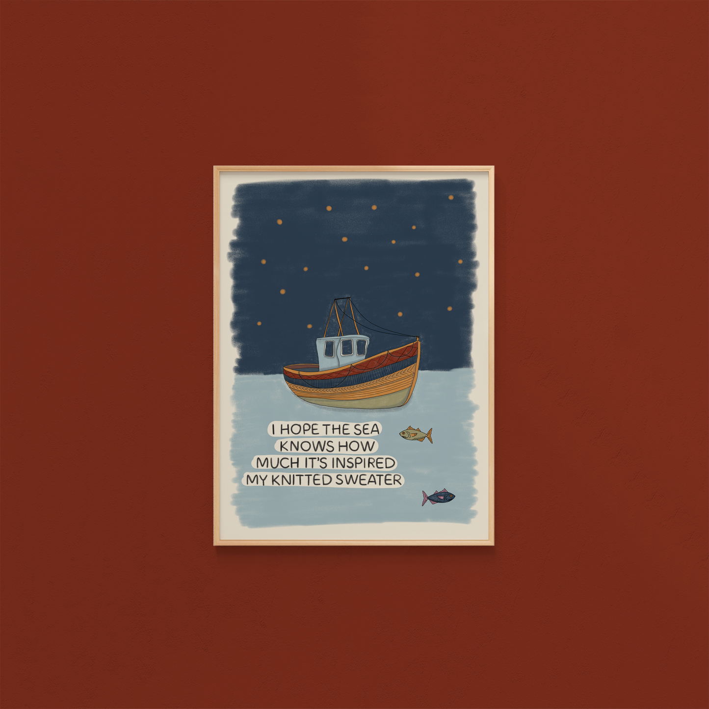 I Hope The Sea Knows How Much It's Inspired My Knitted Sweater