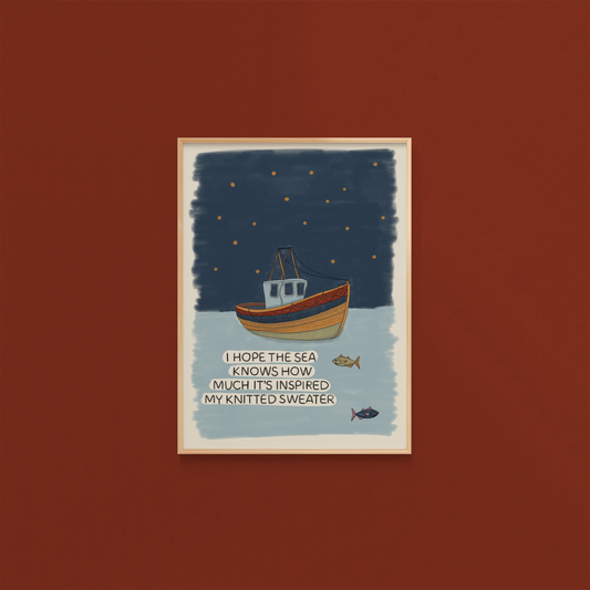 I Hope The Sea Knows How Much It's Inspired My Knitted Sweater