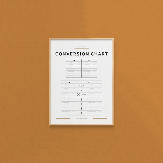 UK & US Crochet Conversion Chart