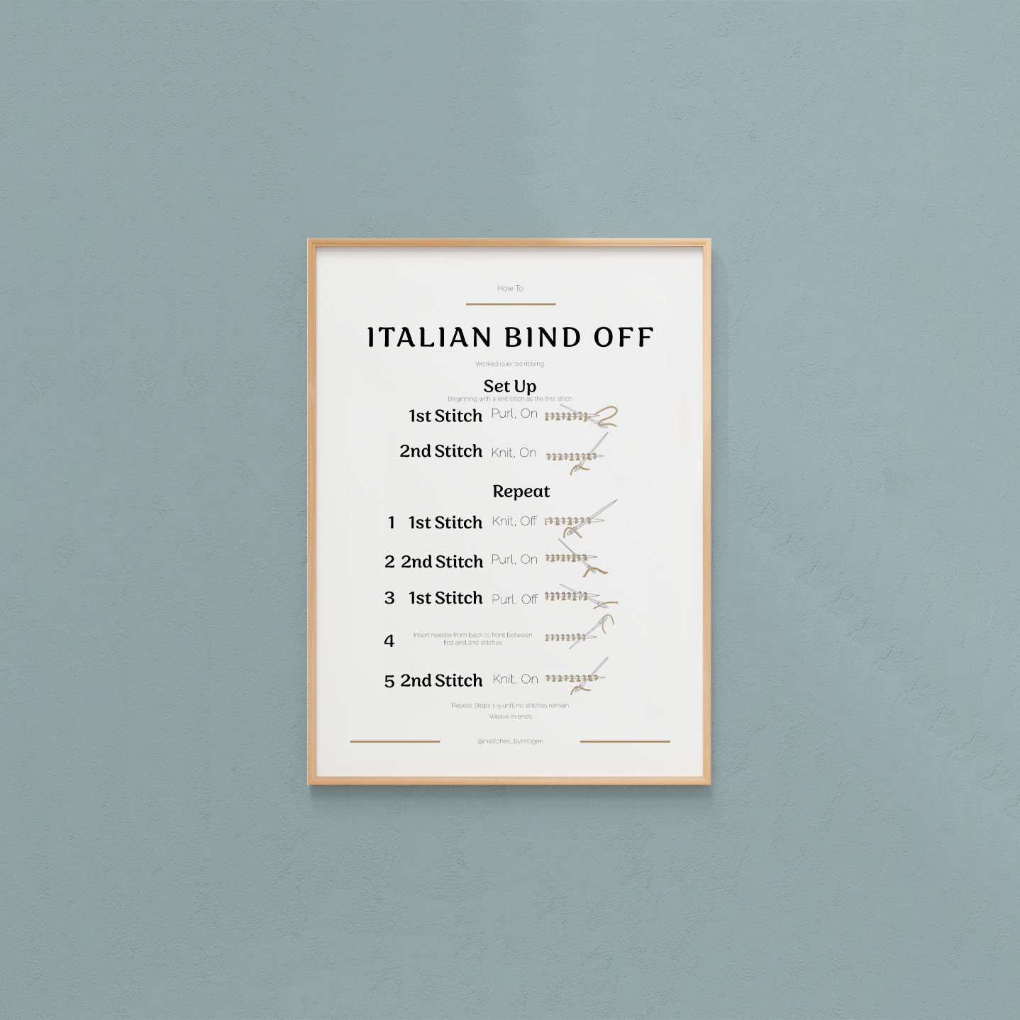 Italian Bind Off Guide