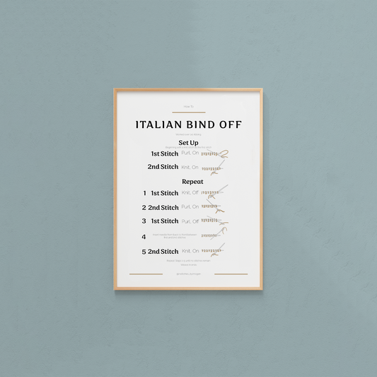Italian Bind Off Guide