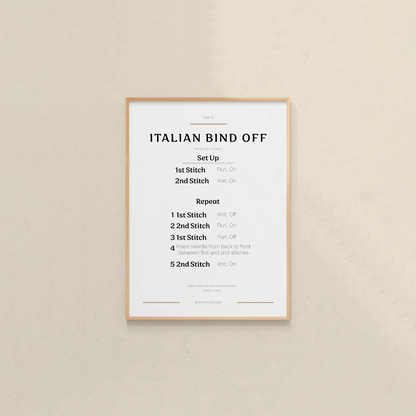 Italian Bind Off Guide