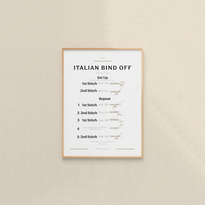 Italian Bind Off Guide