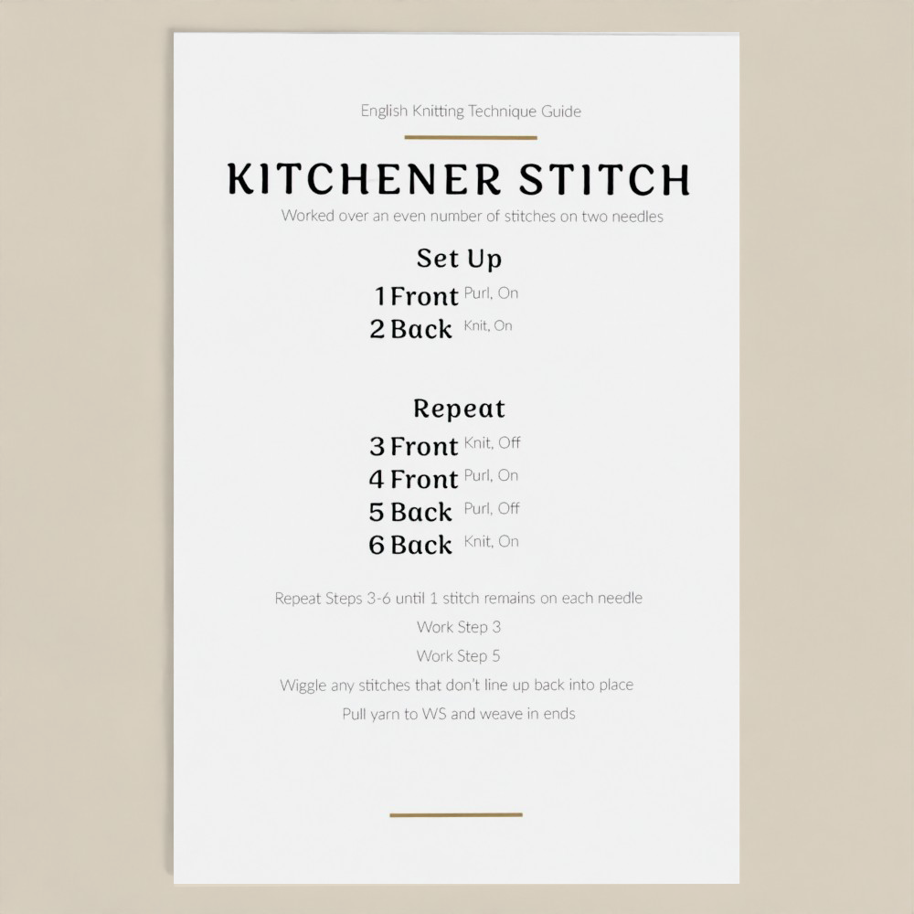 Knitting Technique Postcards