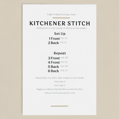 Knitting Technique Postcards