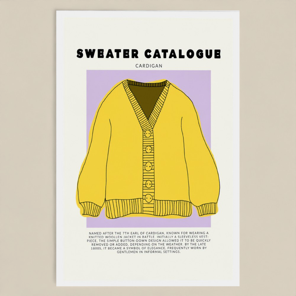 Sweater Catalogue Postcard Pack of 7