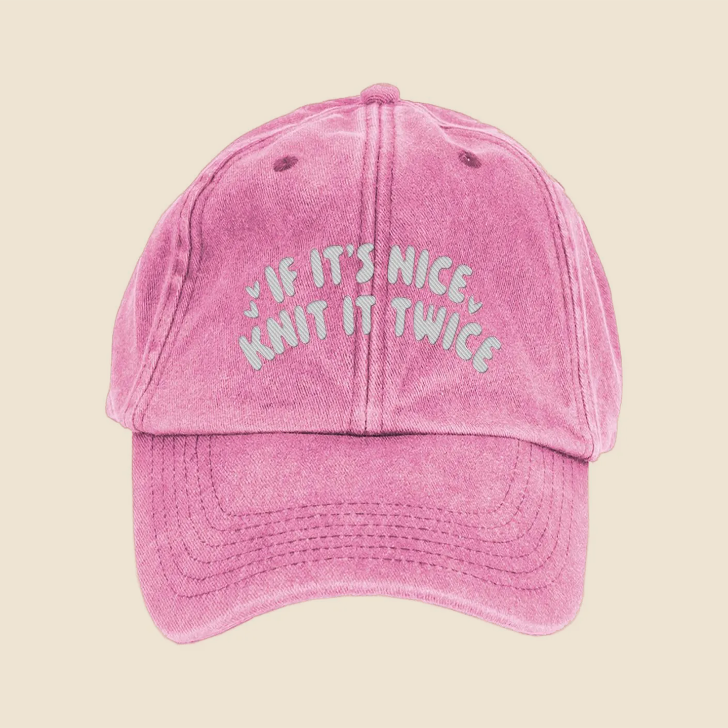 If It's Nice, Knit It Twice Cap