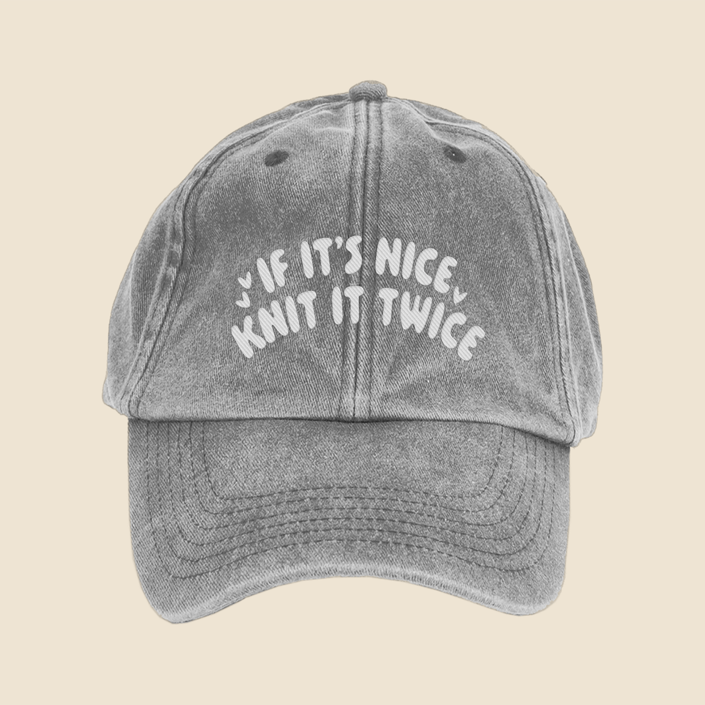 If It's Nice, Knit It Twice Cap