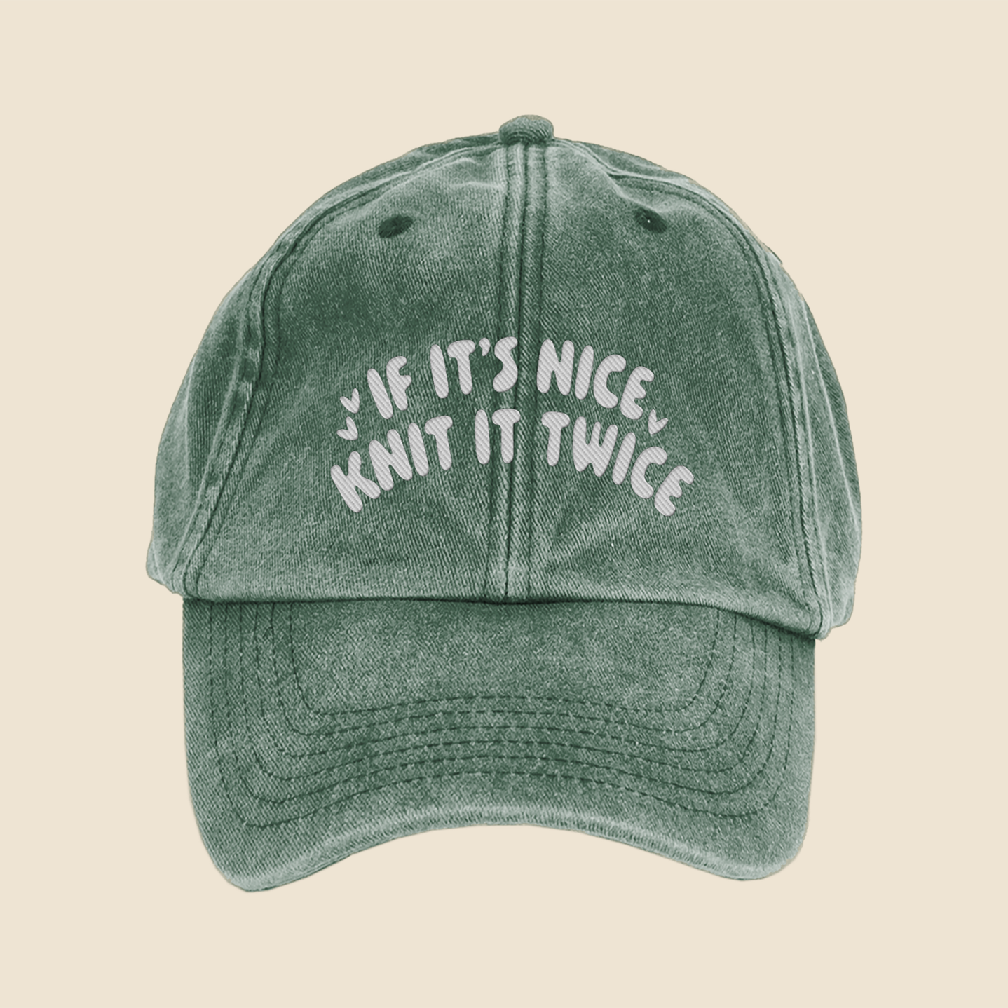 If It's Nice, Knit It Twice Cap