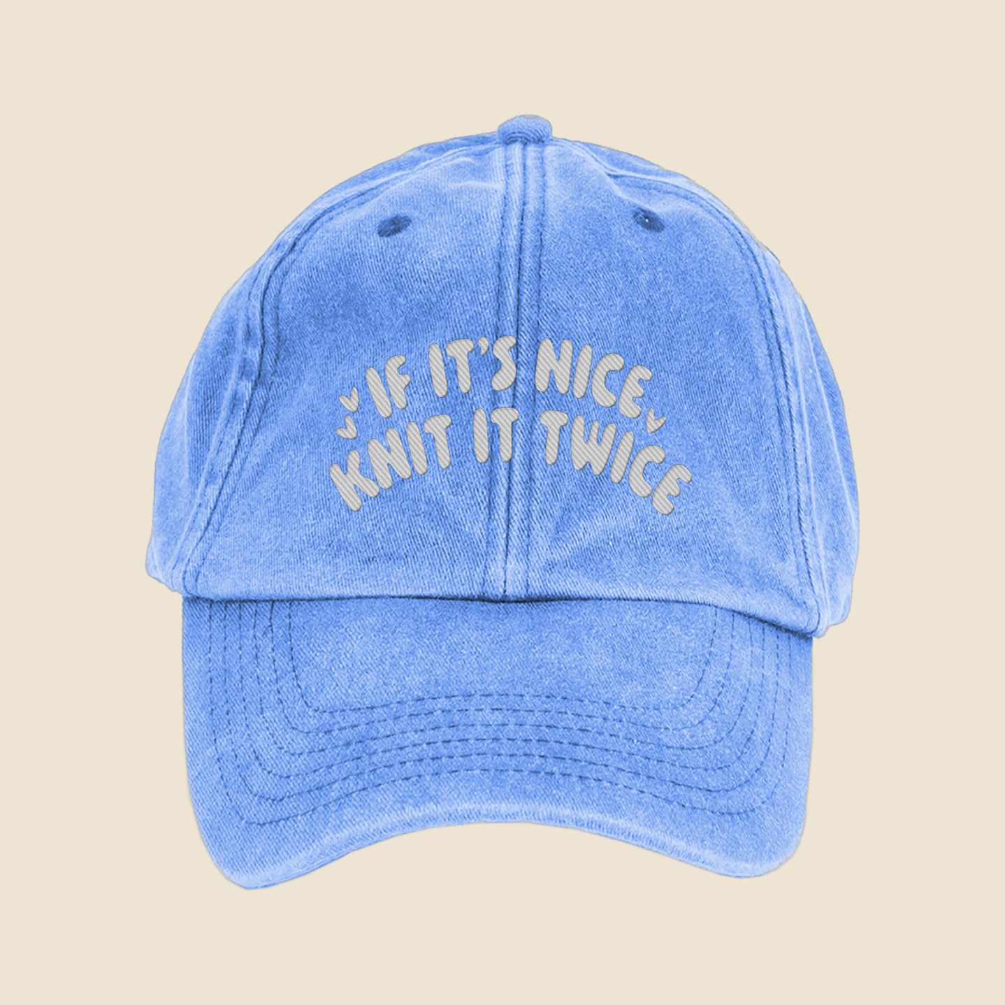 If It's Nice, Knit It Twice Cap