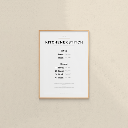 Kitchener Stitch Guide
