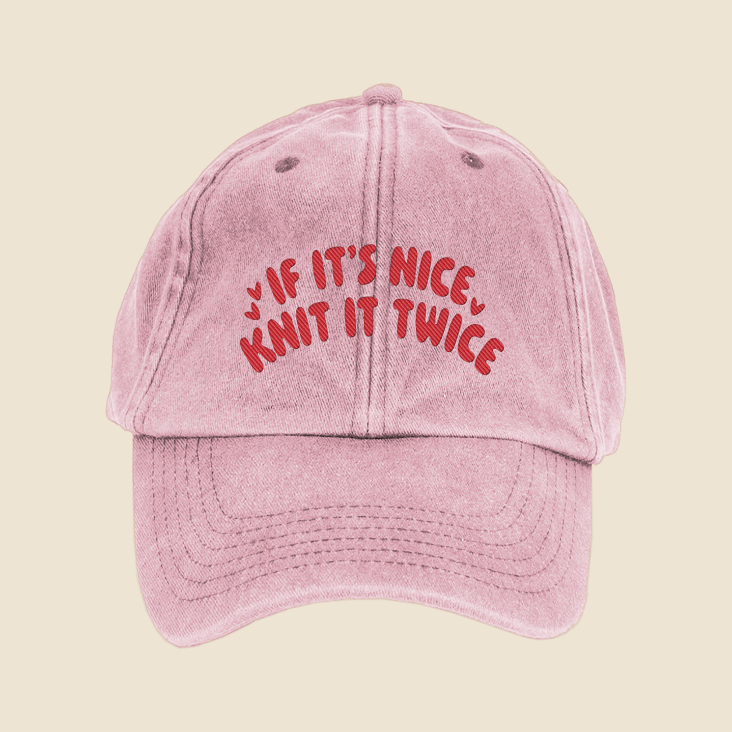 If It's Nice, Knit It Twice Cap