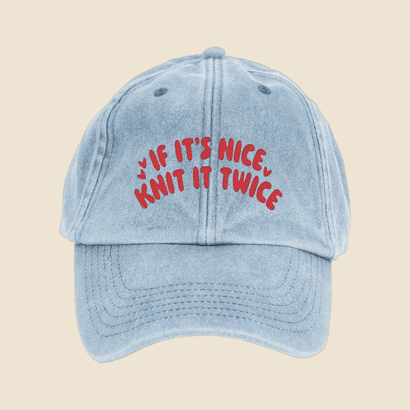 If It's Nice, Knit It Twice Cap