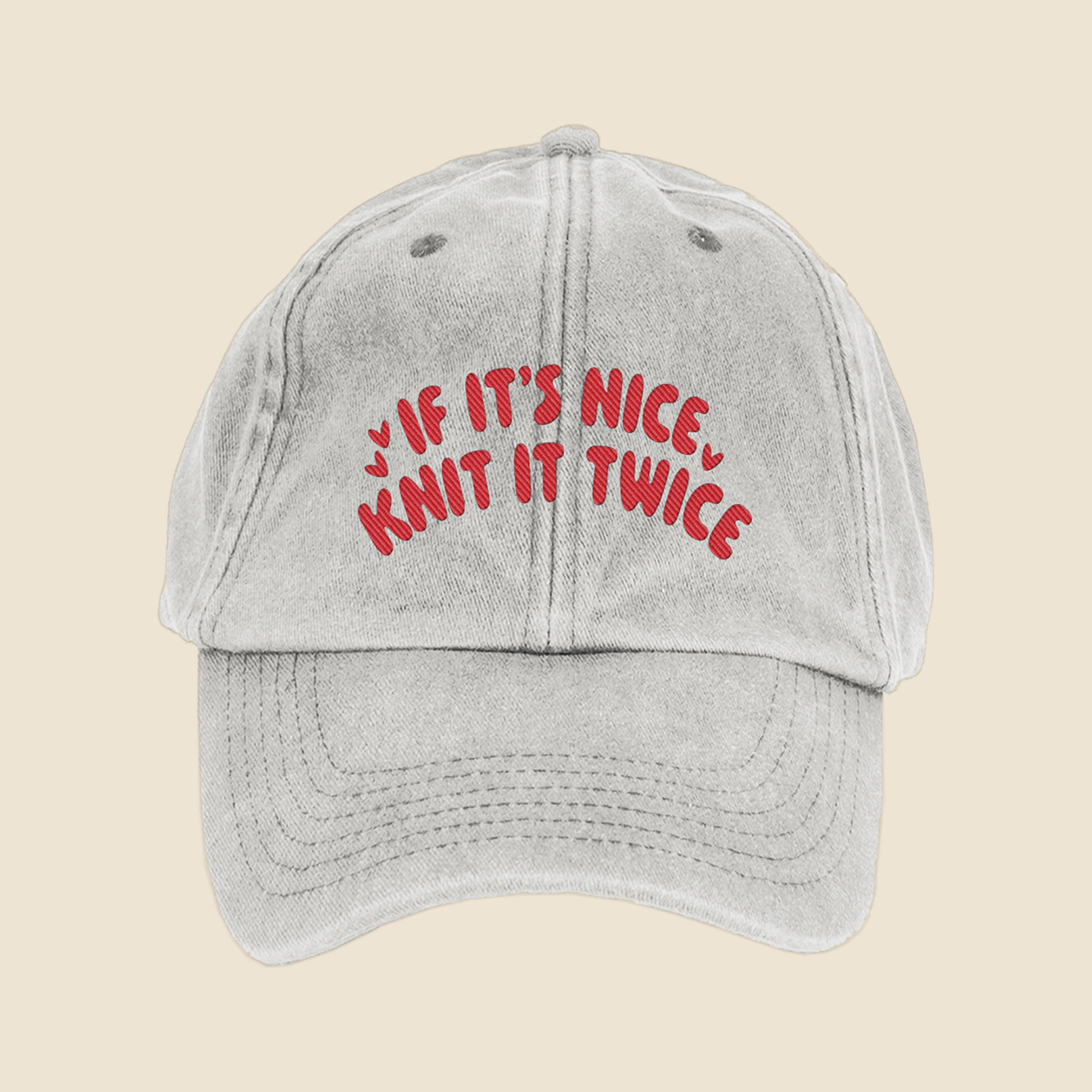 If It's Nice, Knit It Twice Cap