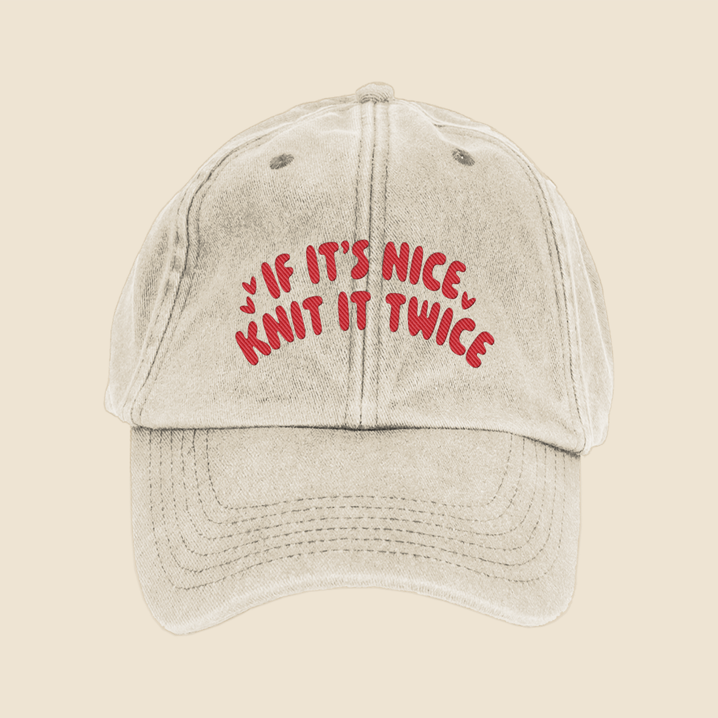 If It's Nice, Knit It Twice Cap