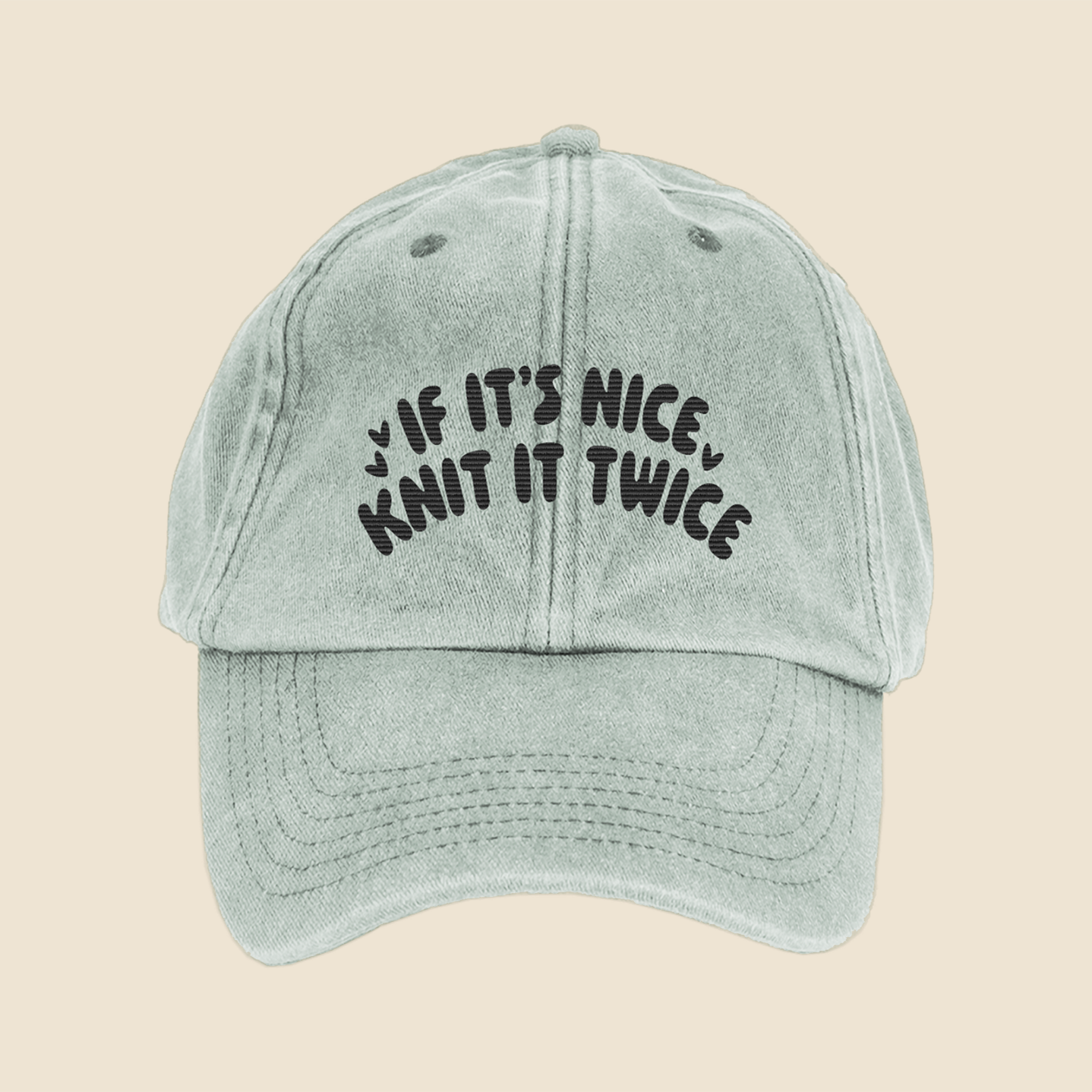 If It's Nice, Knit It Twice Cap