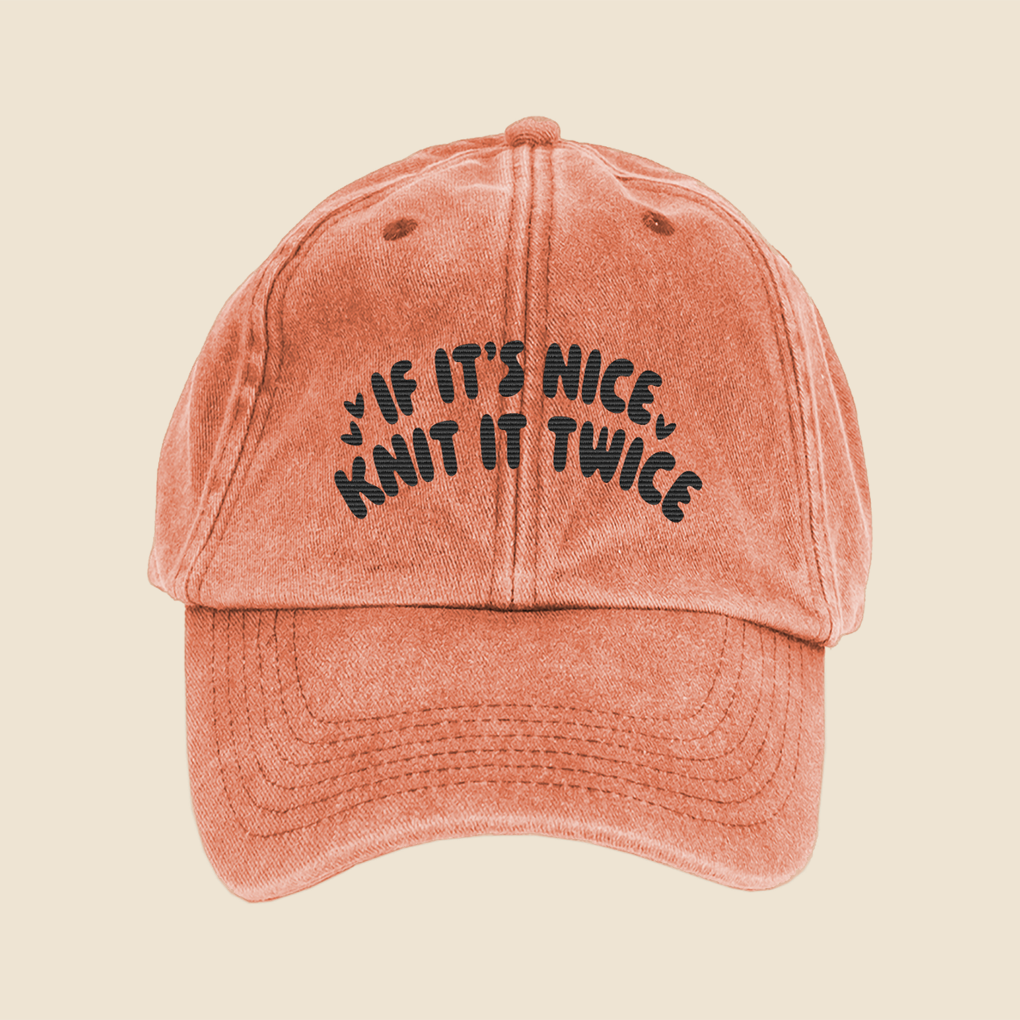 If It's Nice, Knit It Twice Cap