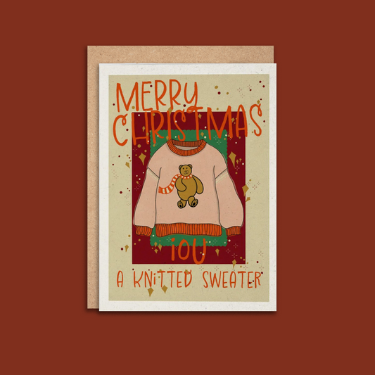 IOU A Knitted Sweater Christmas Card